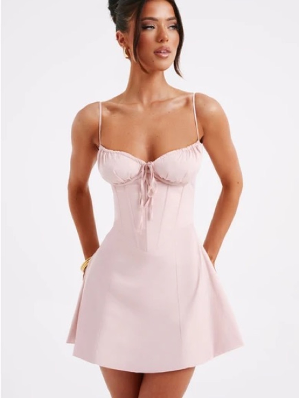 Babyboo LACEY MINI DRESS - BLUSH